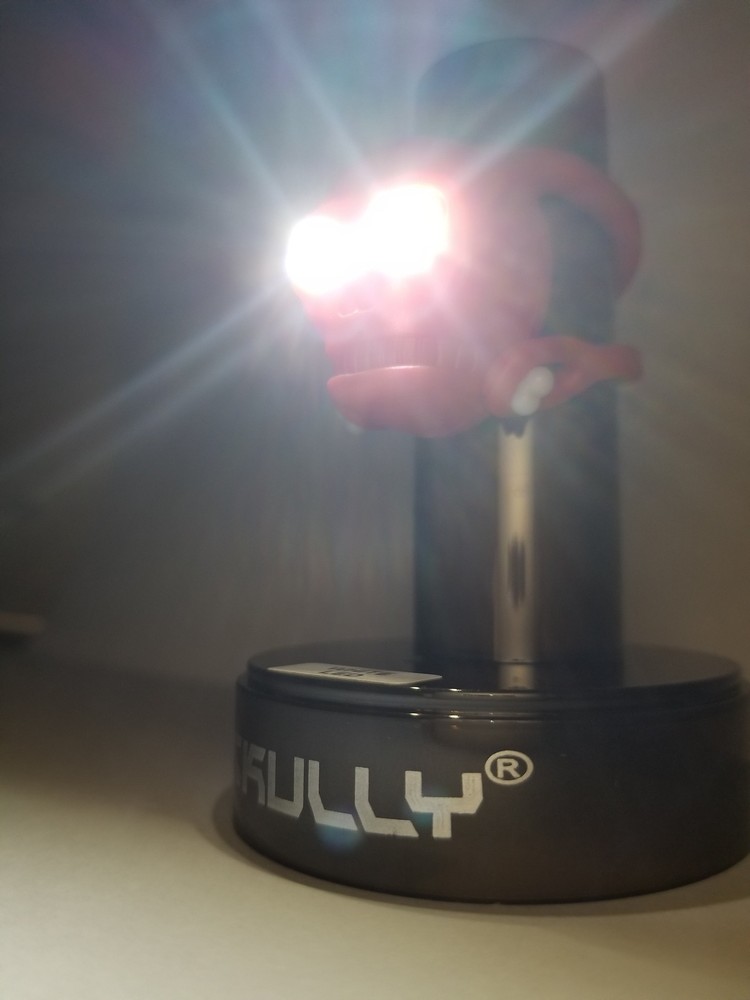 SKULLY CLIP-ON SKULL LED FRONT / REAR LIGHT MULTICOLOR NEW