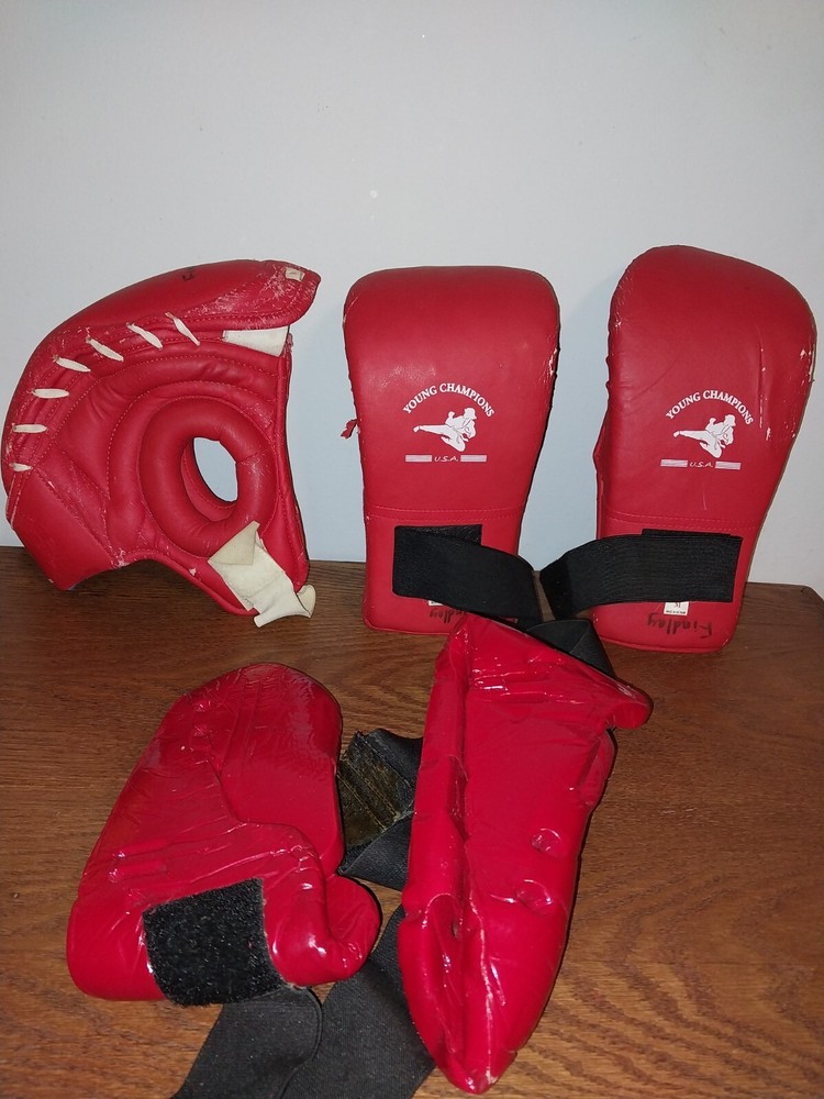 Young Champions Karate  Youth Sparing Gear Size Medium