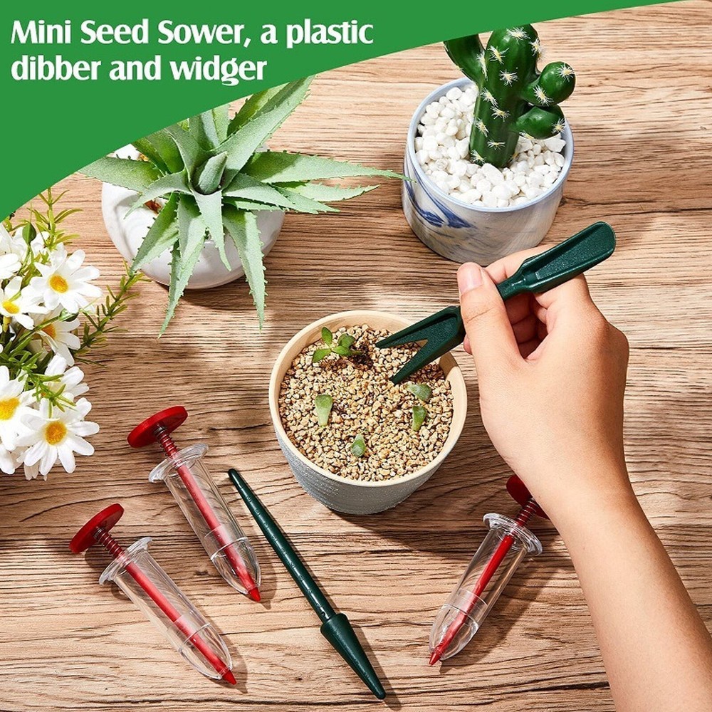 6 Piece Set Mini Sowing Seed Dispenser Portable Handheld Seed Spreader Tool