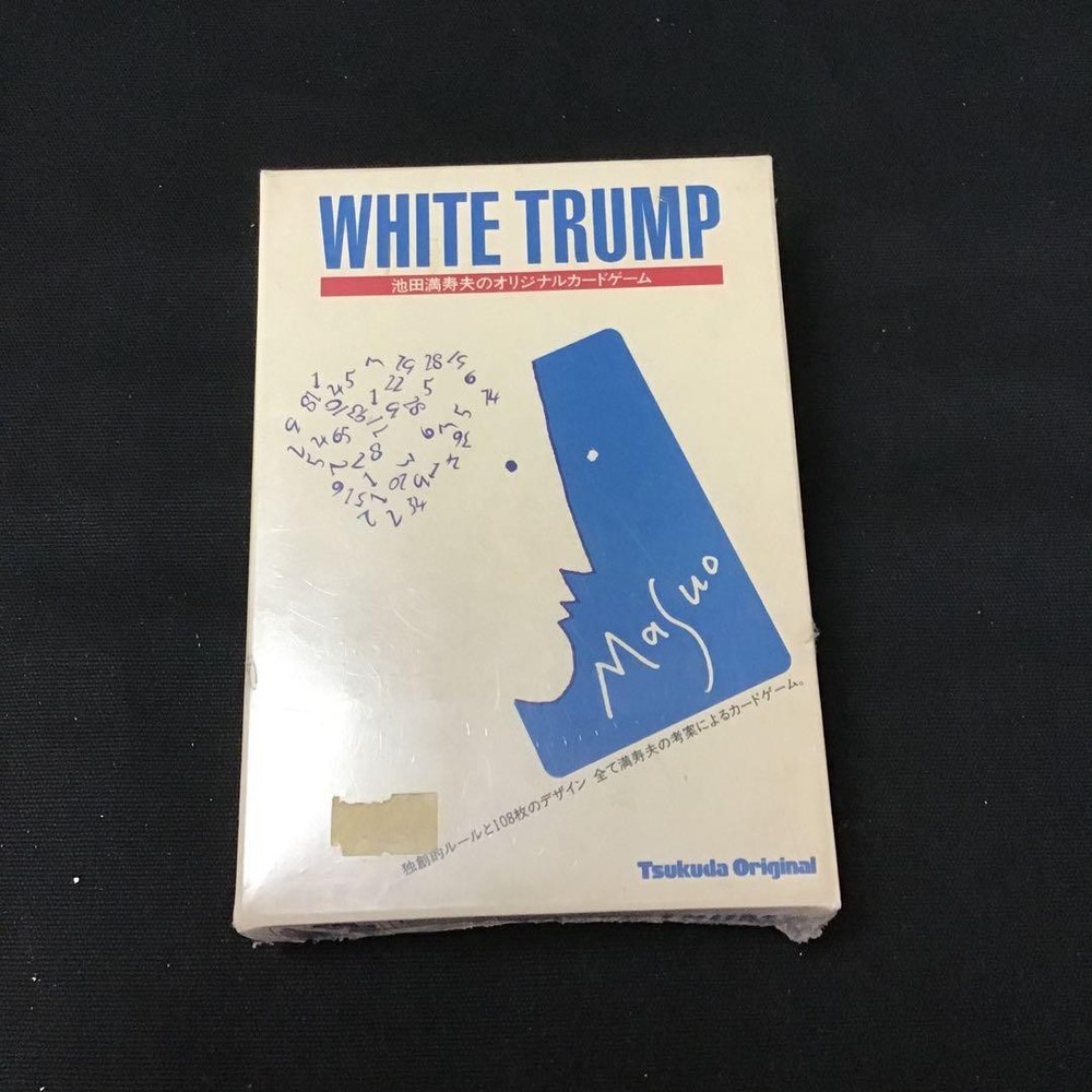 Masuo Ikeda's Original Card Game WHITE Playing Cards