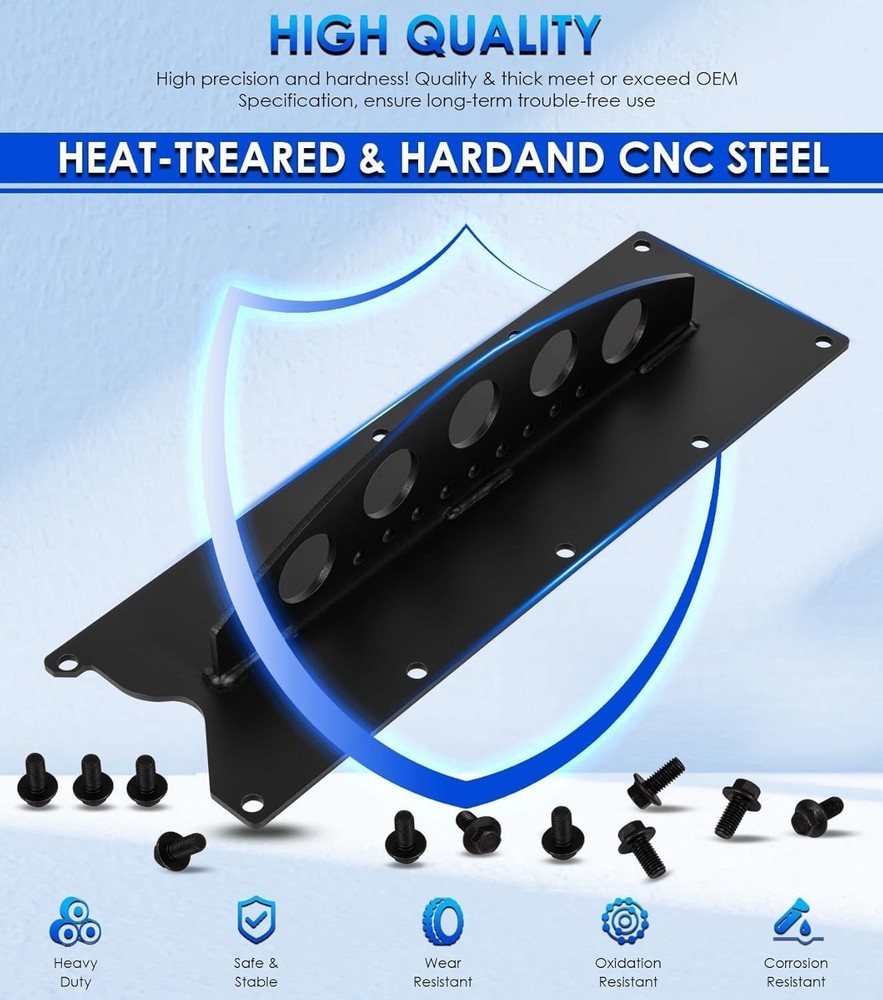 Polished LS Engine Lifting Plate with Adjustable Lift Holes for Chevy Models