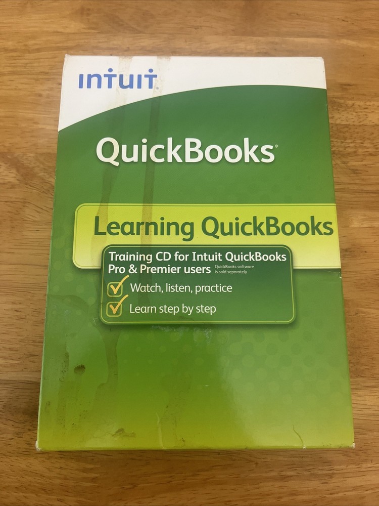 Intuit QuickBooks Learning CD Pro & Premier Training Step By Step Guide