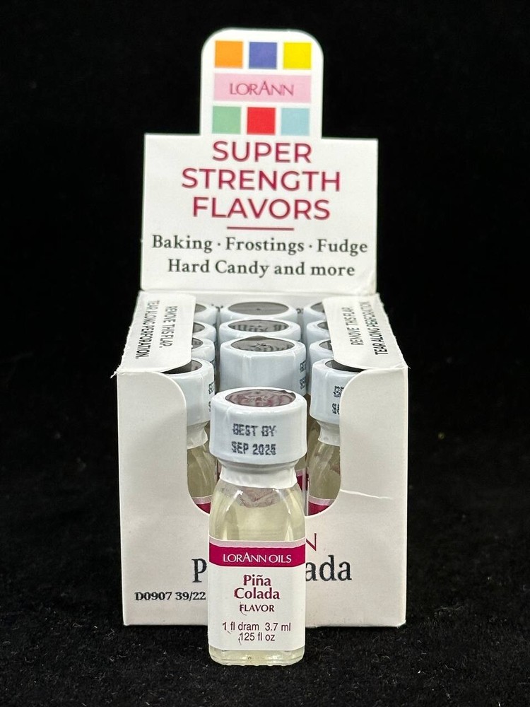 LorAnn Pina Colada SS Flavor, 1 dram bottle - 12 Pack Bundle