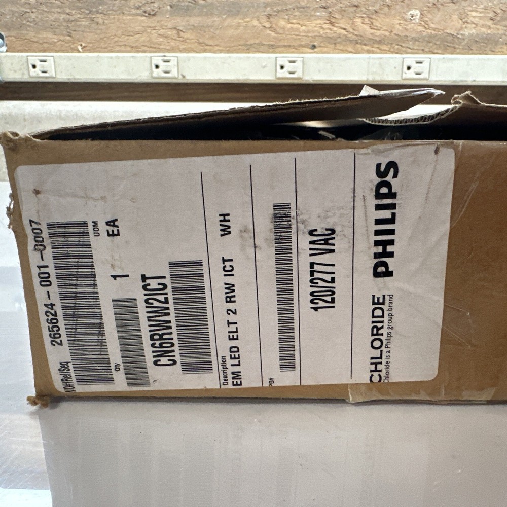 CN6RMA2ICT PHILIPS Caliber SelfPowered LED Exit, 6" EXIT, Red/Mirror