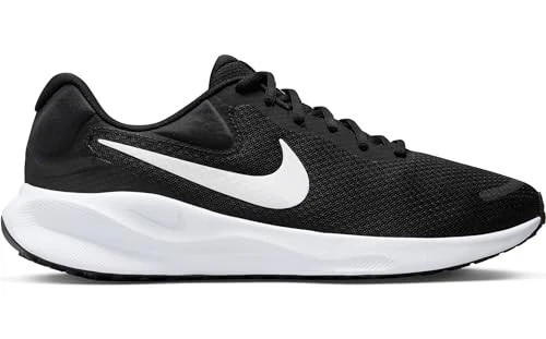 Nike Revolution 7 Running Shoes Black White FB2207-001 Mens Size
