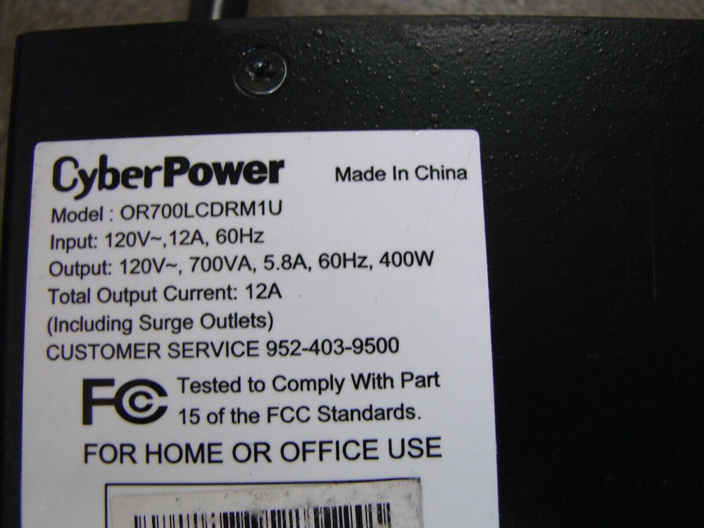 CyberPower Smart App OR700 Model: OR700LCDRM1U
