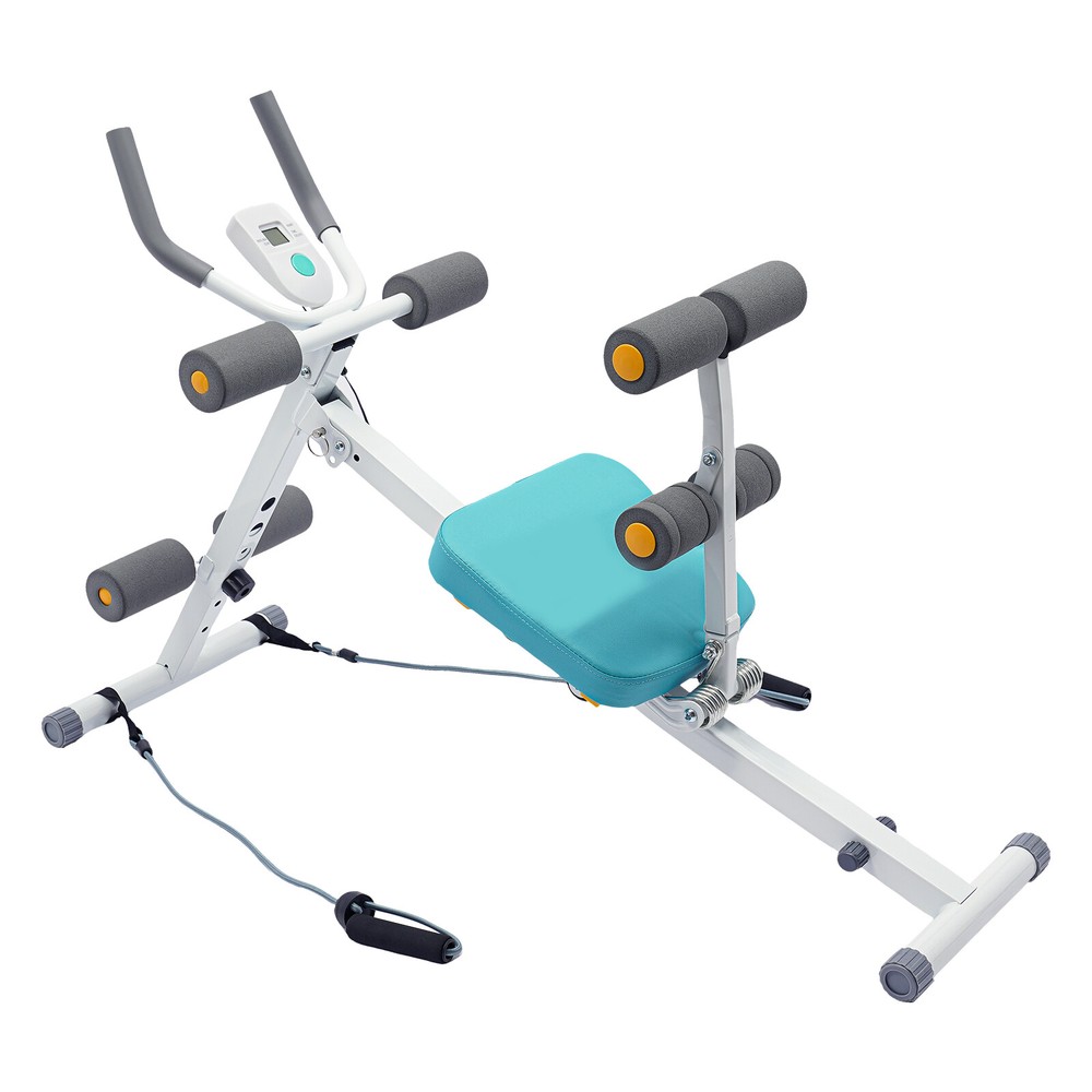 Foldable Multi-Workout Ab Machine Abdominal Cruncher Sit Up Bench Side Shaper