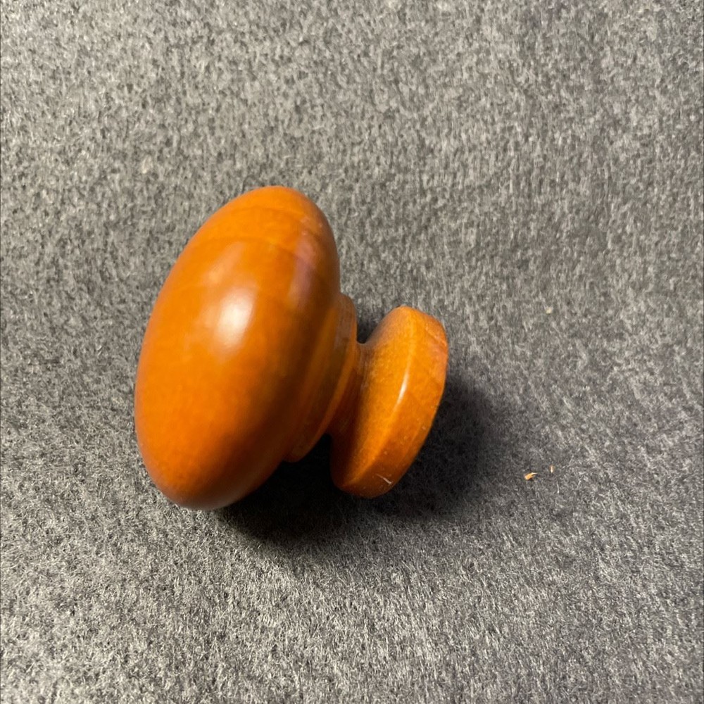 1-1/2" Cherry Finish Wooden Knob