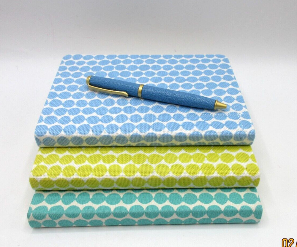 Journal 7" Flexible Fabric Cover 224 Lined Pages Graphic Image Blue