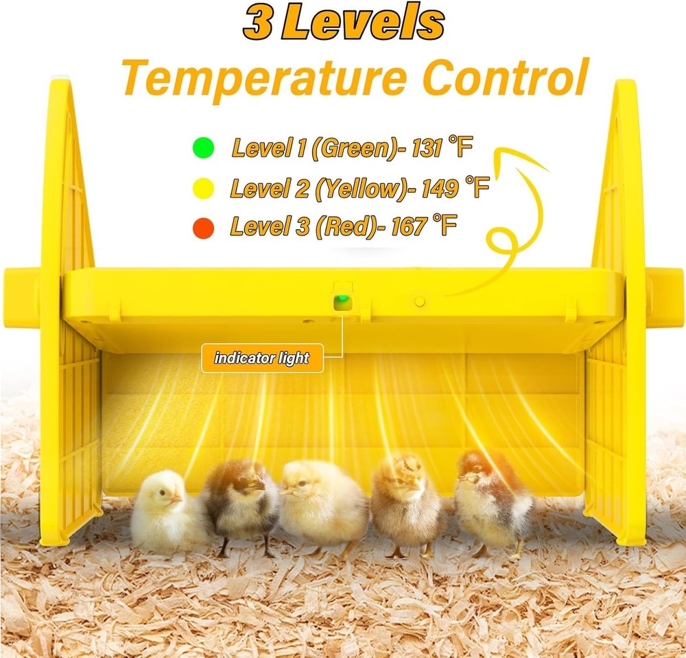 Energy-Efficient Poultry Brooder - Adjustable Heating for Happy, Healthy Chicks