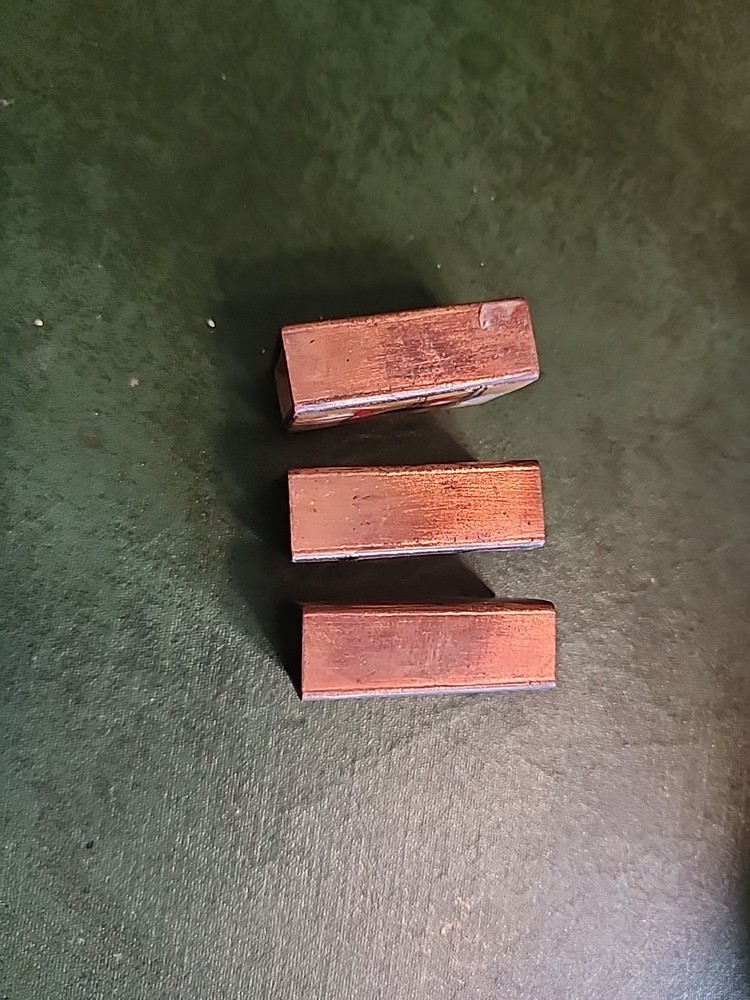 (3) Copper Enamel Matching Matchbox Covers