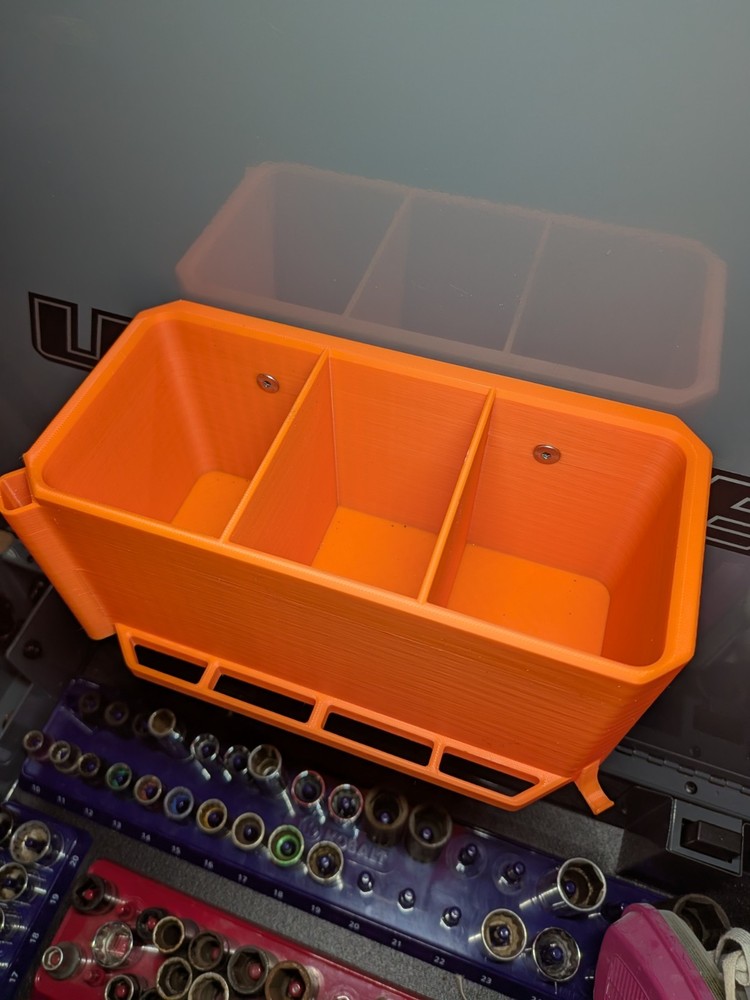 Magnetic Toolbox Organizer | Toolbox Door Storage Bin | Modular Garage Organizer