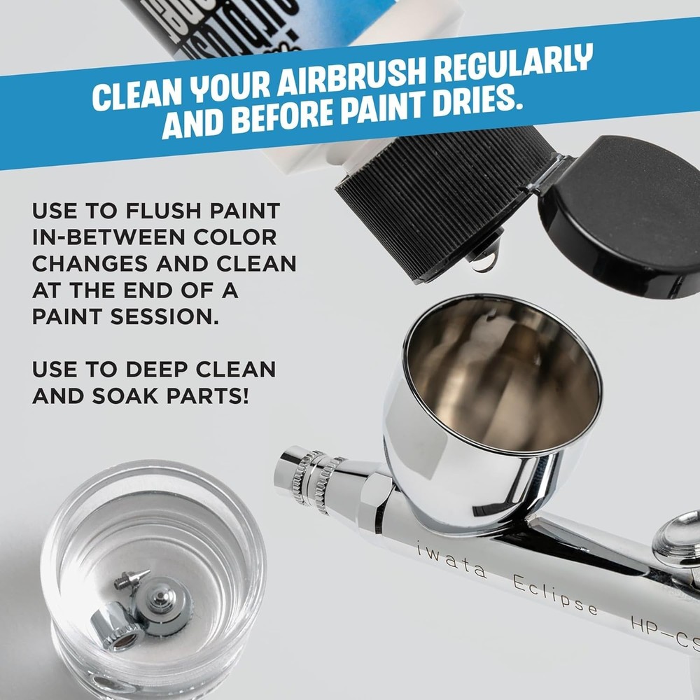 Medea Airbrush Cleaner 8oz – Biodegradable Solution for Pristine Paint Tools