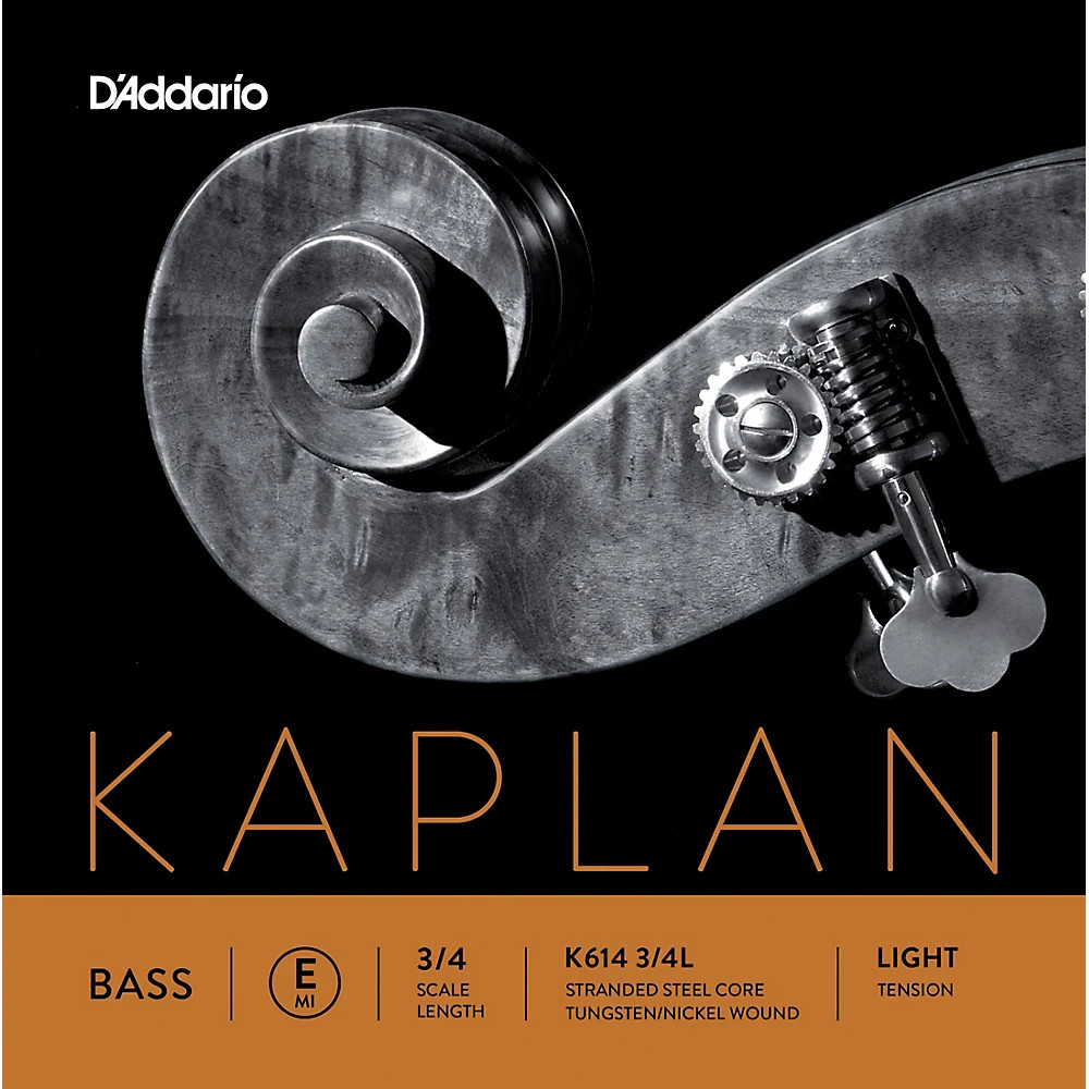 D'Addario Kaplan Series Double Bass E String 3/4 Size Light
