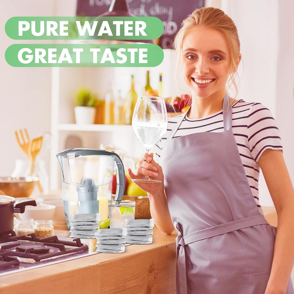 Lounsweer 100 Pcs Activated Charcoal Water Filter Coconut Shell Distiller Filter