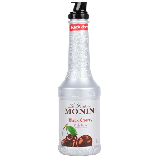 Monin 1 Liter Black Cherry Fruit Puree
