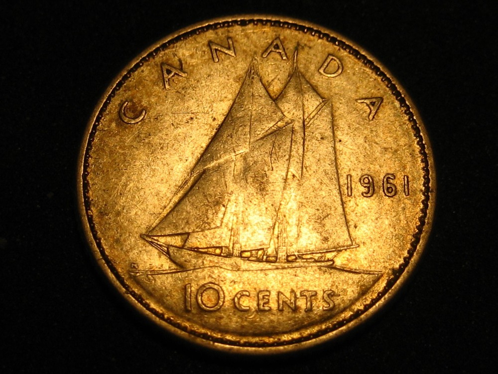 1961 Canadian Dime