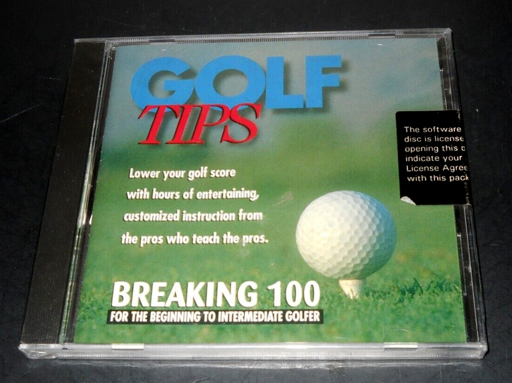 Golf Tips Breaking 100 DiAmar Interactive Beginning -Intermediate Golfer CD-ROM