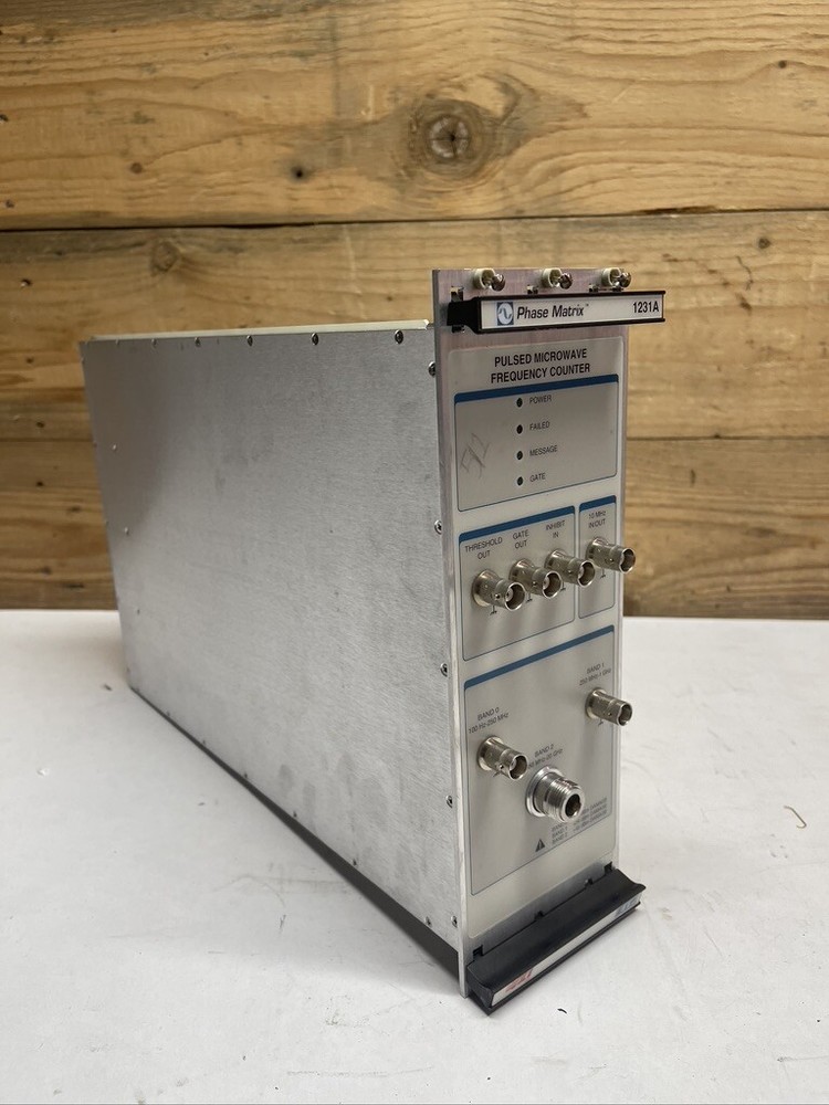 Pulsed Microwave Frequency Counter 1231A Phase Matrix
