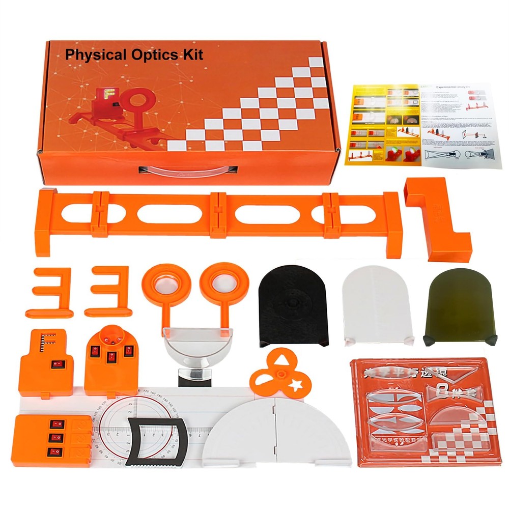 EXBEPE Physics Optics Experiment Set Refraction and Reflection of Light,Conve...