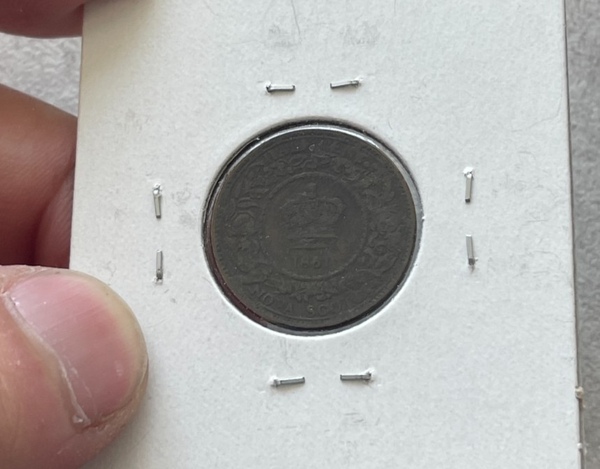 1861 Nova Scotia 1/2 Half Cent L2