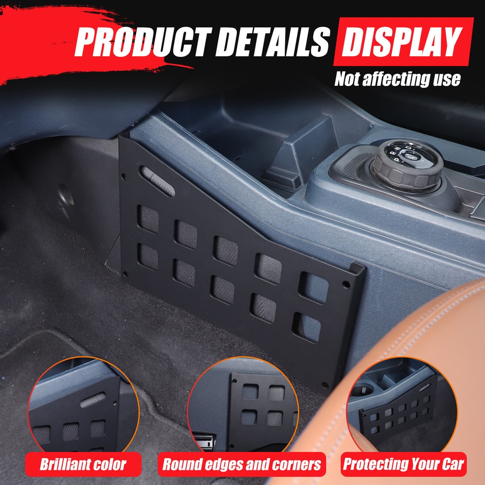 Interior Storage Molle Panel Center Console Organizer For Ford Maverick 2022+
