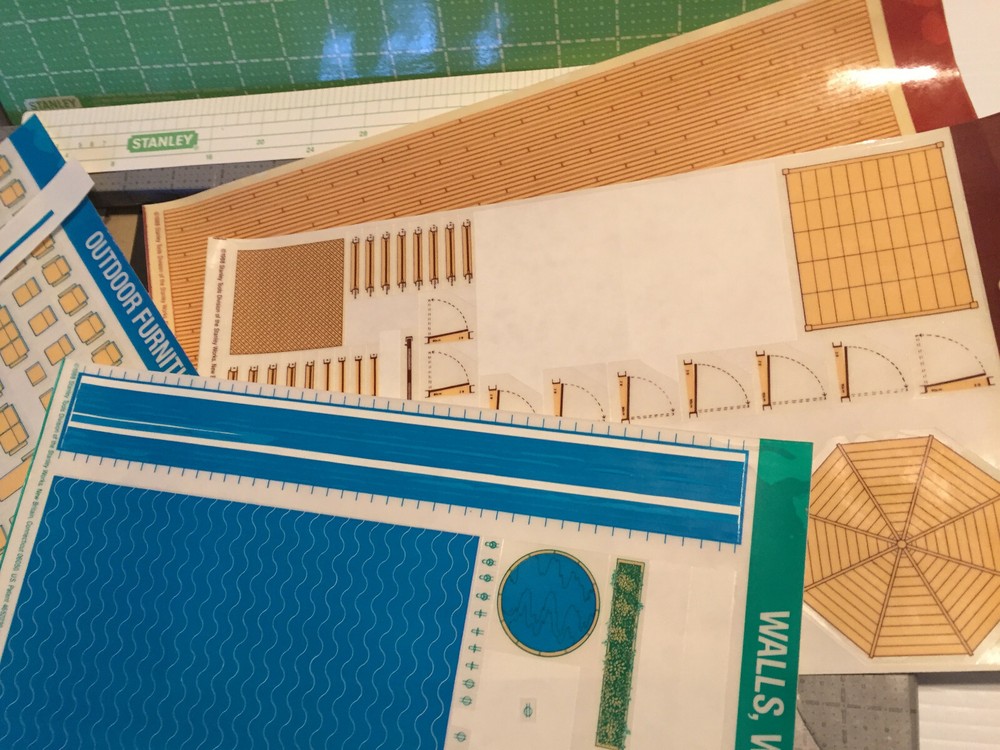 Stanley Project Planners Deck Designer reusable pre-scaled peel and stick