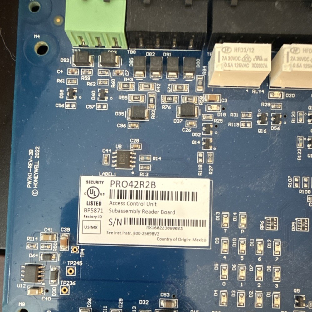 Honeywell PRO42R2B Access Control Unit Subassembly Reader Board