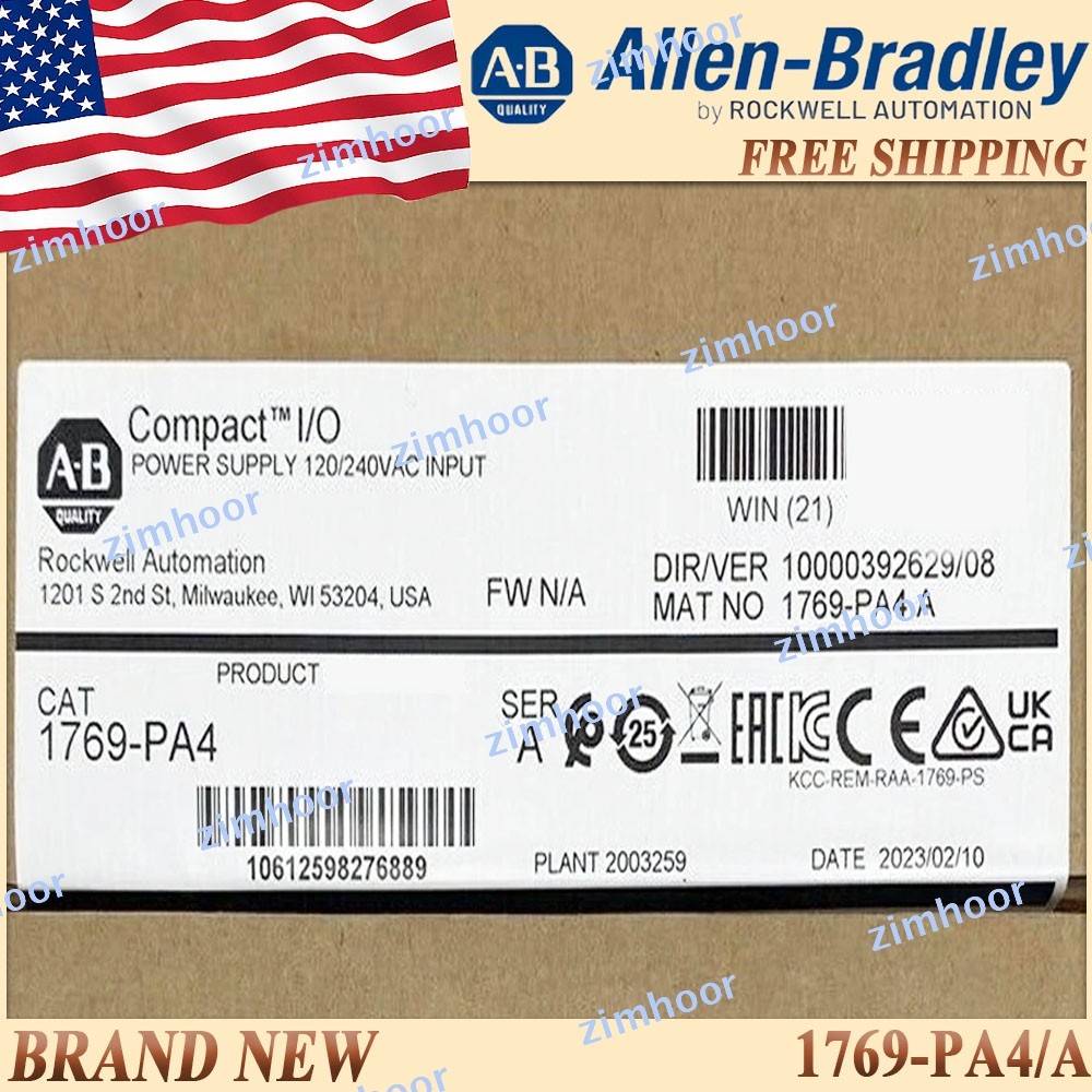 New AB 1769-PA4/A Compact Power Supply Input Module Same-Day Ship US