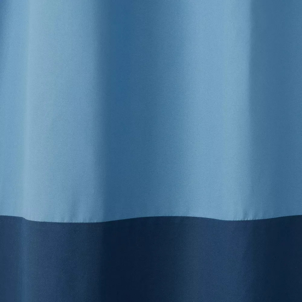 84" Tonal Blackout Window Panel Blue - Pillowfort