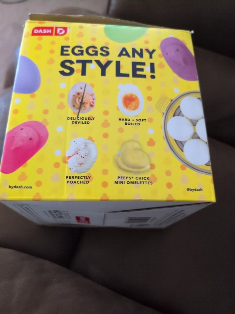 PEEPS Yellow DASH Rapid Egg Cooker Free Ship
