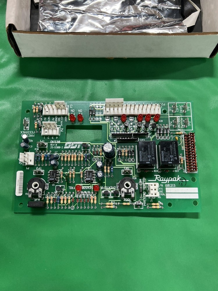 Raypak 601213 Pool Spa Temperature Control Circuit Board R185-R405 Open Box