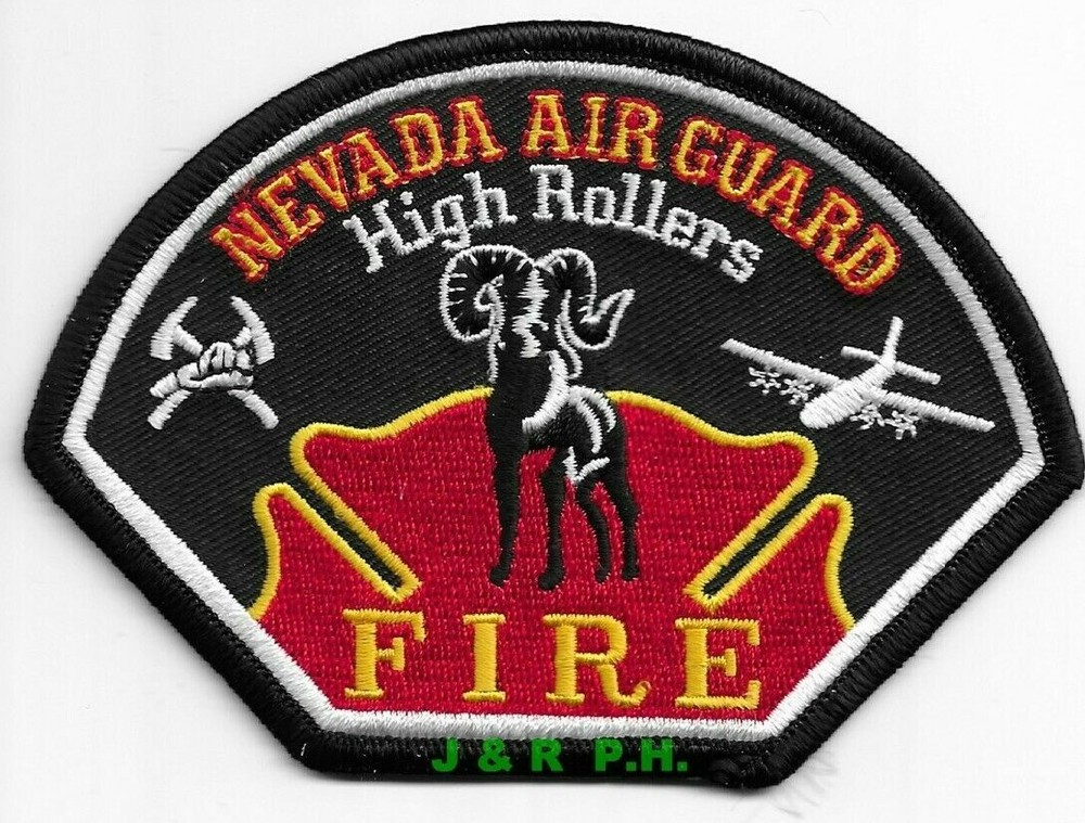 Nevada  AIR GUARD  "High Rollers"  (4.5" x 3.25" size) fire patch