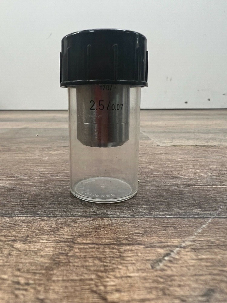 Leitz Microscope Objective 170mm Lens 2.5/0.07