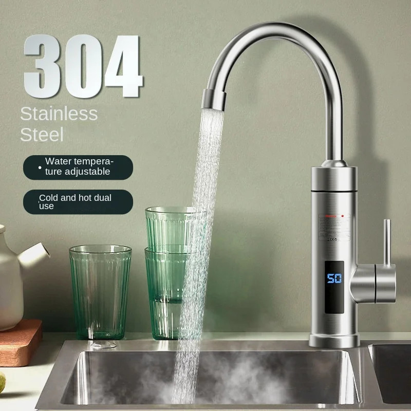 3000W Electric Kitchen Water Heater Tap Instant Hot Adjustable Faucet Heater New