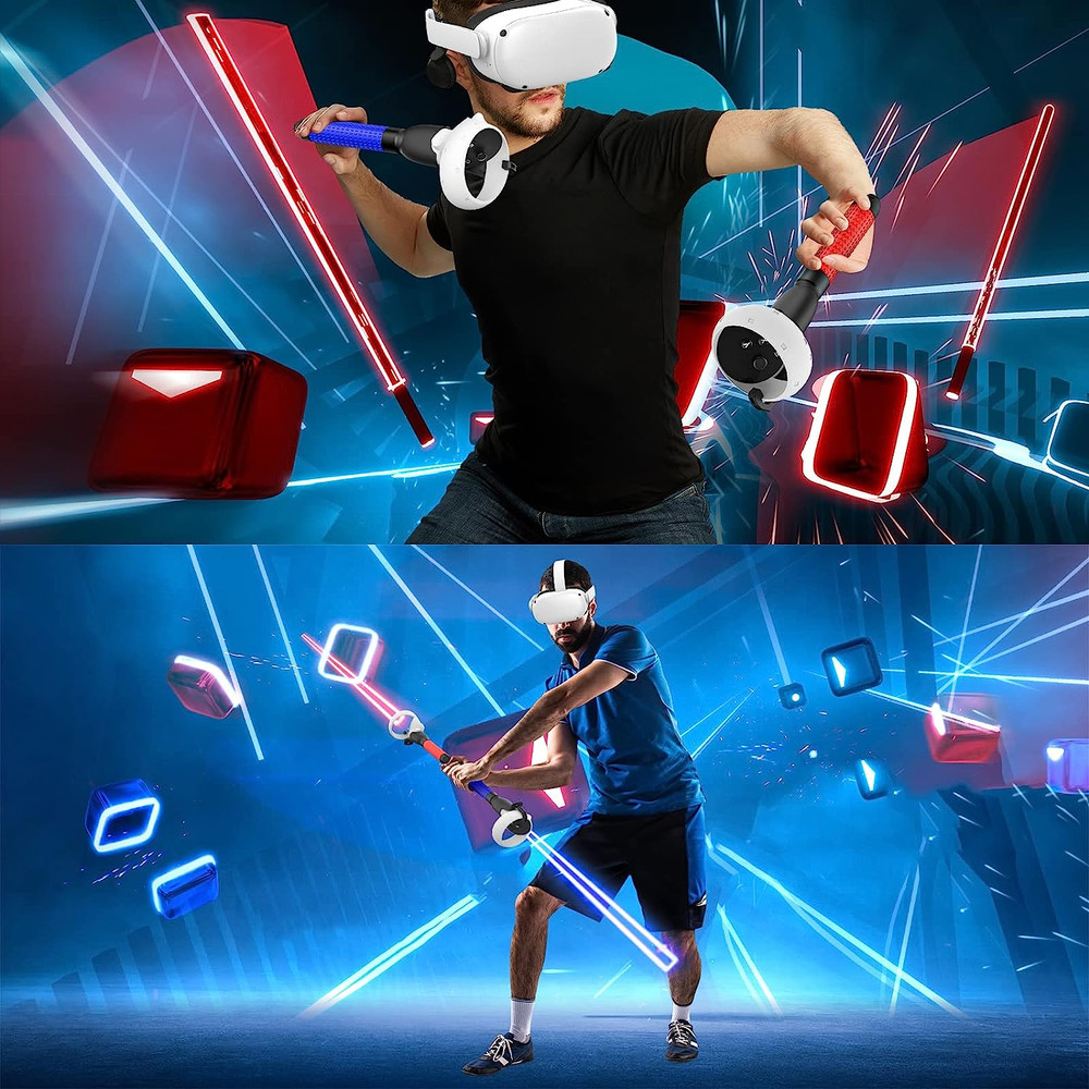 VR Game Handle Accessories for Quest 2 Controllers, Handles Extension Grips for