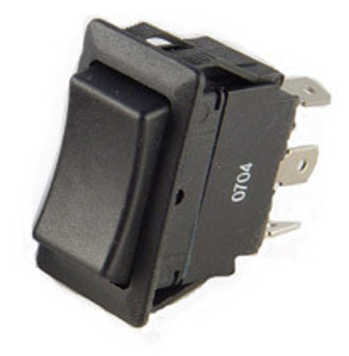 SPR94 Full Size Rocker Switch, On-On, Double Pole, Spade Terminals