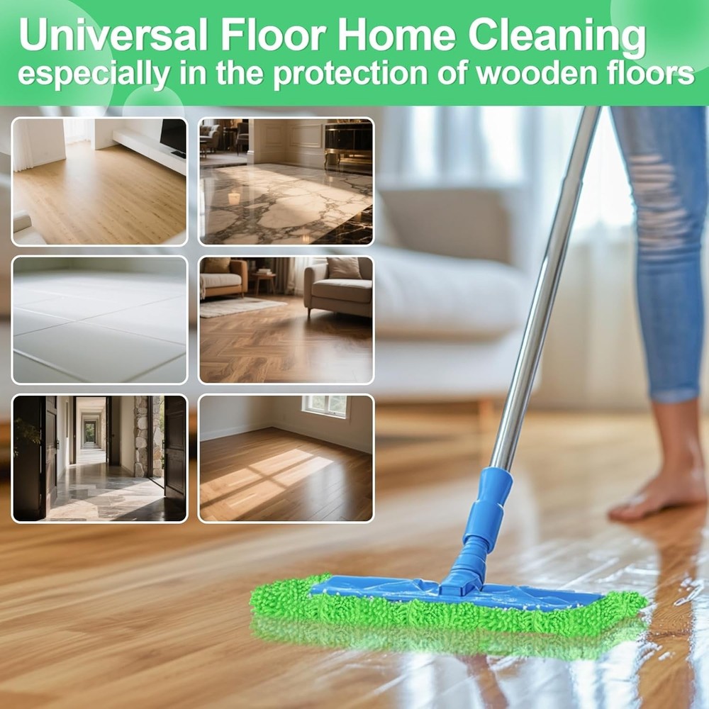 Versatile 4PCS Microfiber Mop Pads for All Flooring Types - High Absorption