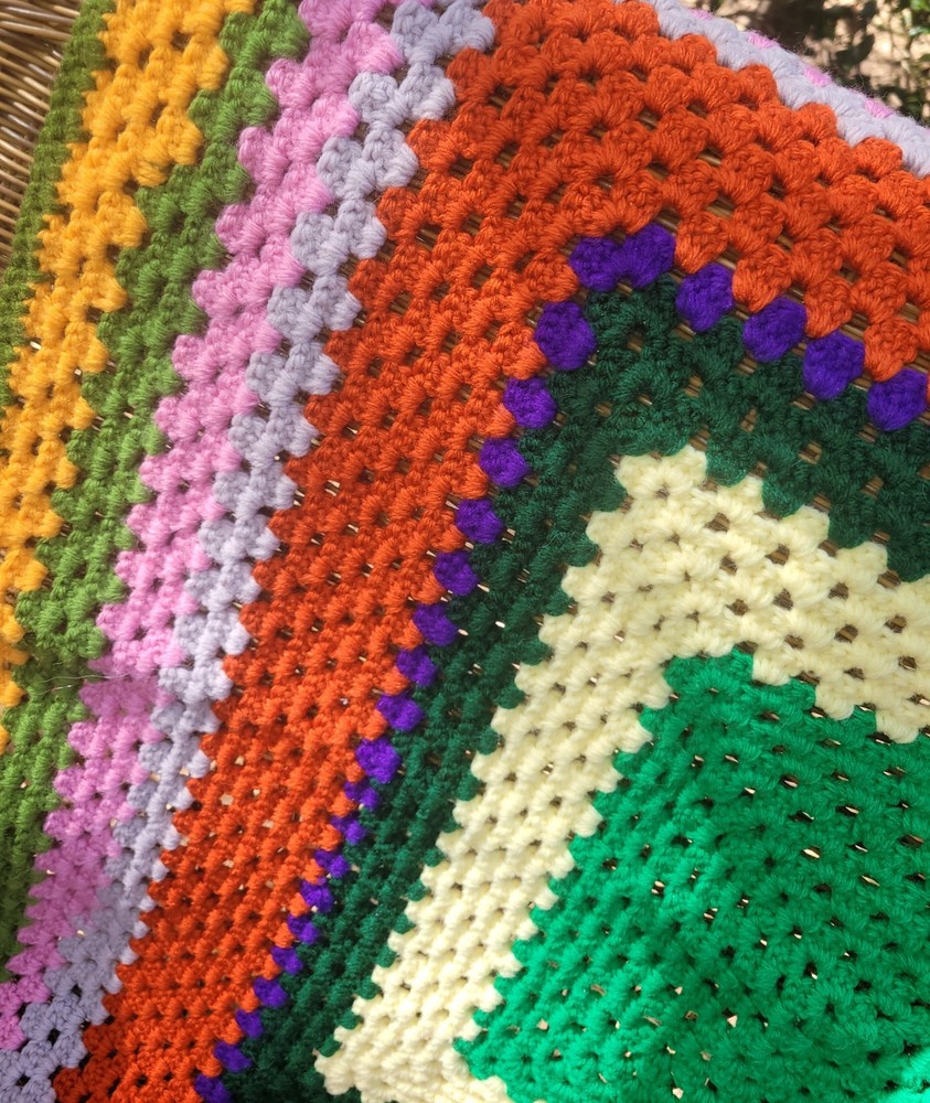 38×38 Handmade Afghan Quilt Throw