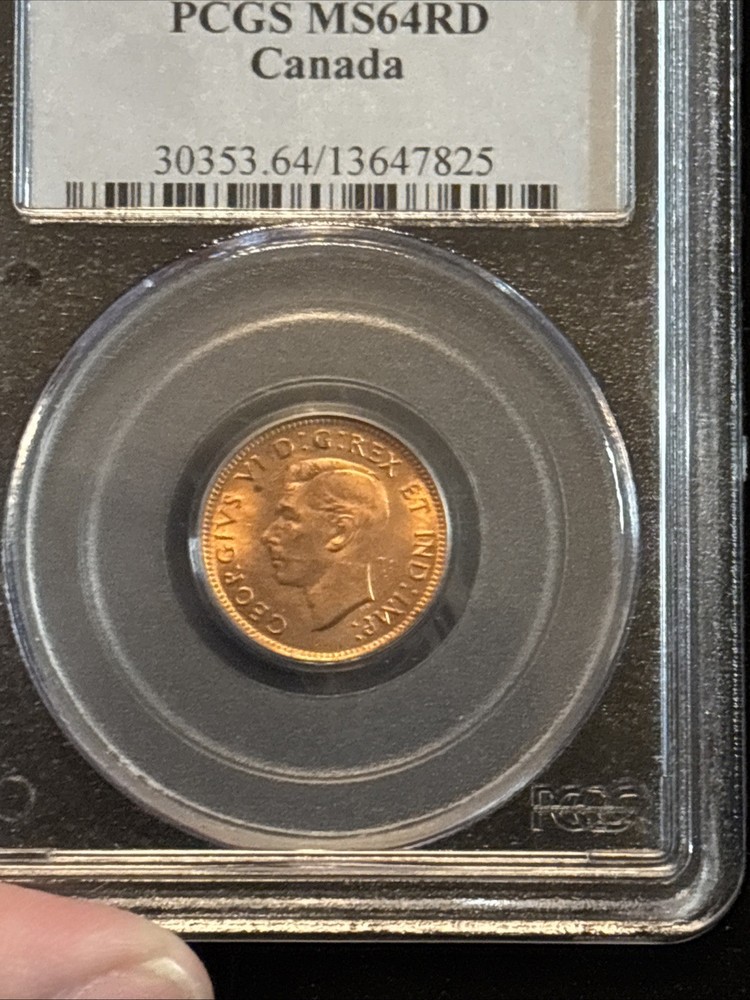 1940 Canada Penny Uncirculated Pcgs Ms64 Red Small Cent