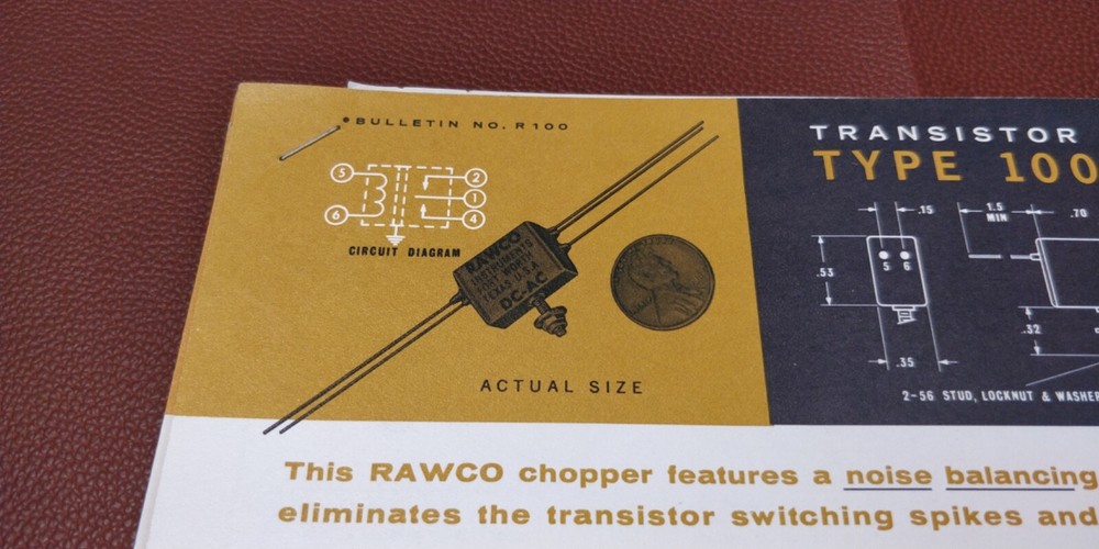 1963-64 ~ RAWCO Instruments Inc. ~ Bulletins Spec Sheets~ Transistors Amplifiers