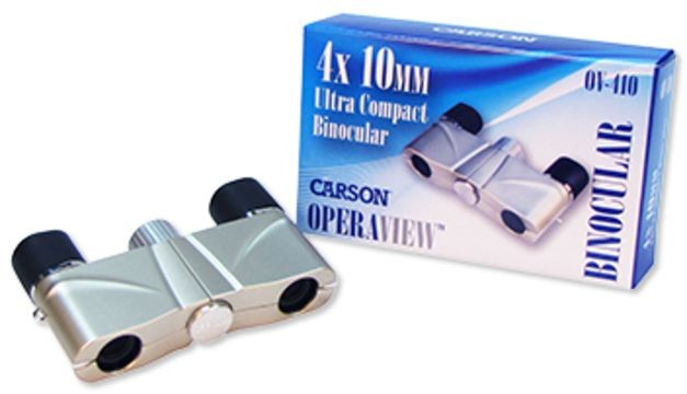 CARSON OperaView Compact Opera Binocular, Silver OV-410