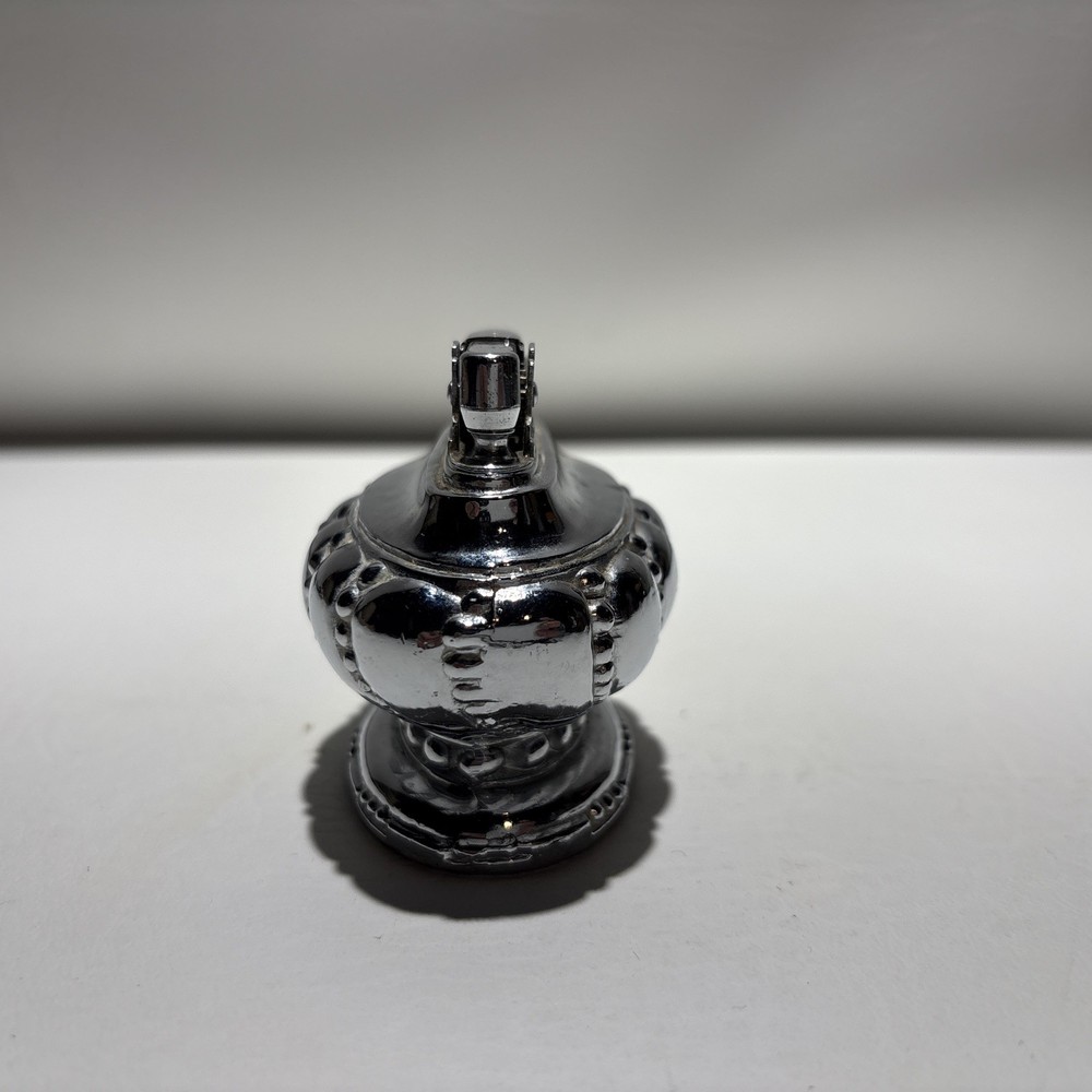 OMSCO Lite Victorian Silver Plate Art Deco Cigarette Table Lighter