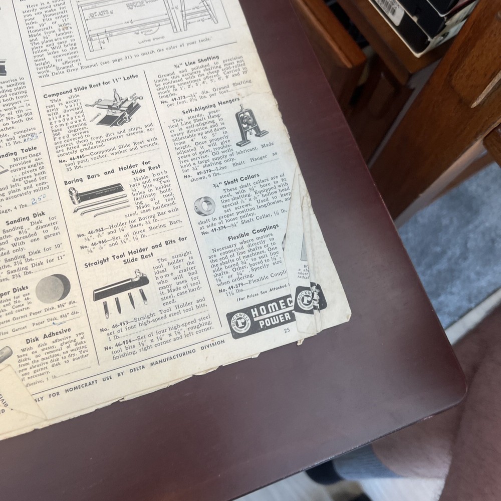 Homecraft Power Tools Catalog Without Cover