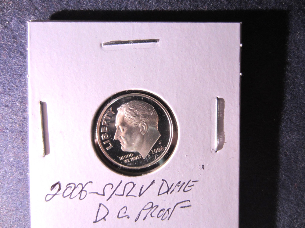 2006-S Silver Roosevelt Dime Deep Cameo Mirror Proof - Upper Grading Ranges