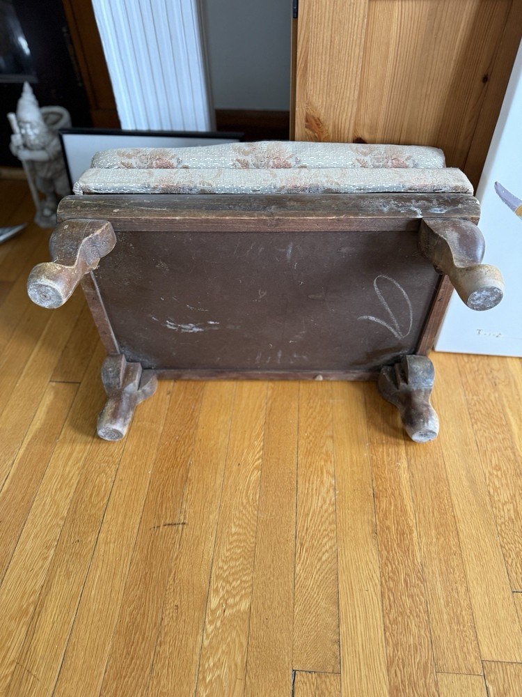 Vintage Foot Stool with Storage