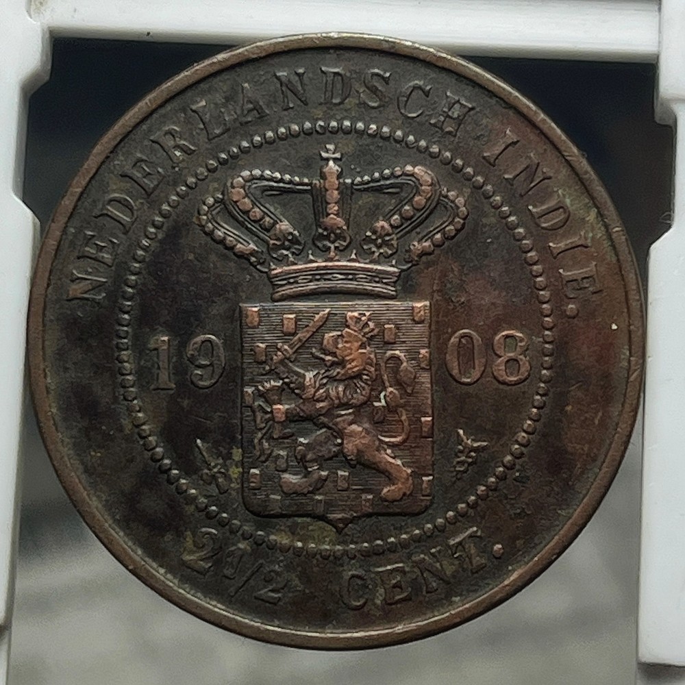 NETHERLANDS INDIES 1908 #02 2 1/2 CENTS
