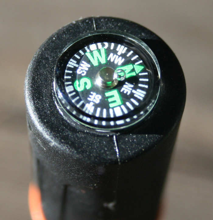 FLINTSTRIKER FIRE STARTER EMERGENCY FLINT STRIKER SURVIVAL TOOL with COMPASS