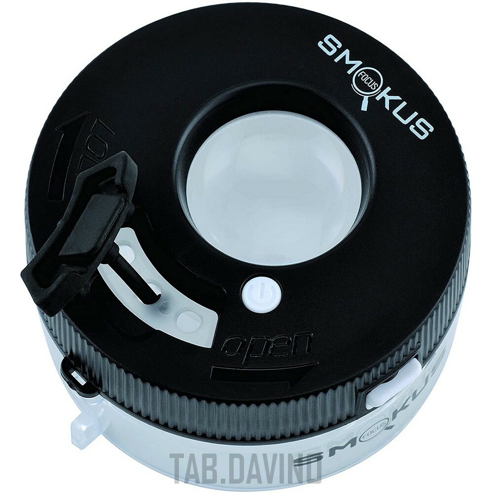 Smokus Focus Jetpack Black Airtight Container Magnification Led