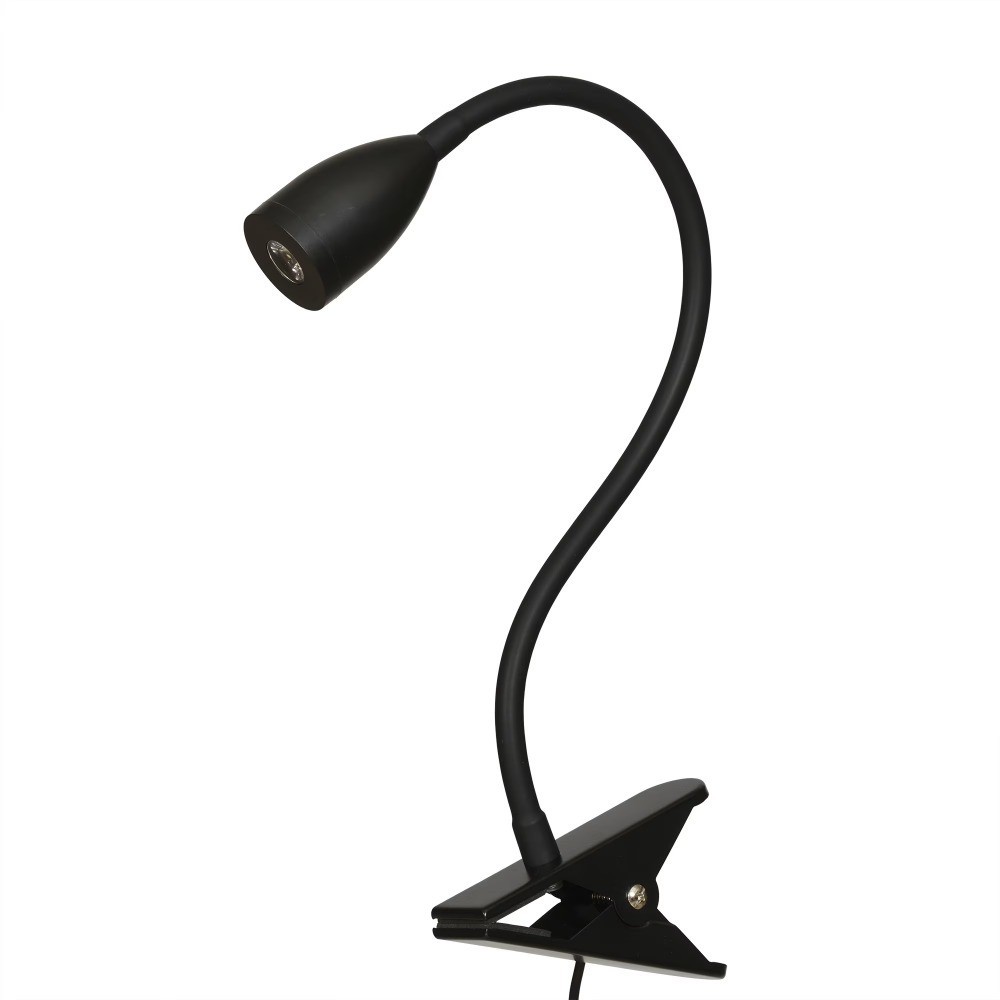 13" LED USB-Powered Dimmable Clip-on Task Lamp, Black